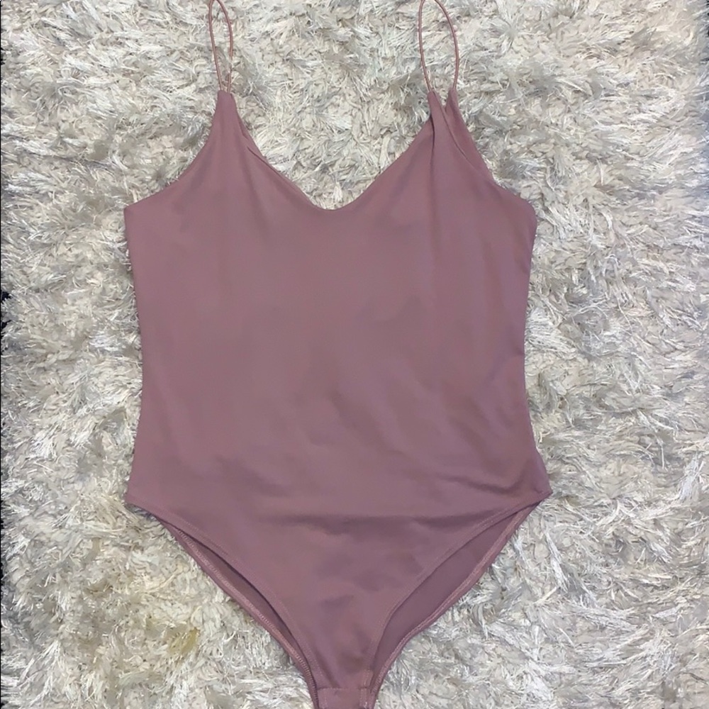 Medium mauve bodysuit NEVER WORN